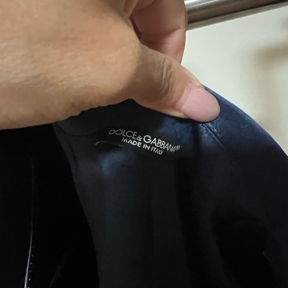 Dolce & Gabbana Men's Black and Gold Blazer